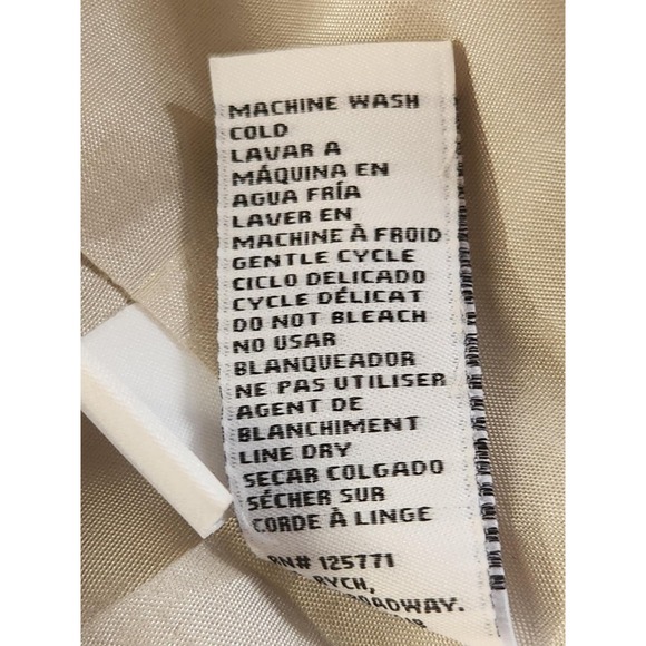 2B.Rych Dress Size 4 Metallic Gold Sparkle Edgy Zipper Pockets Linen Rocker - Picture 16 of 16